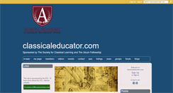 Desktop Screenshot of classicaleducator.com